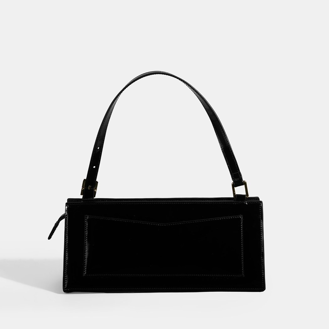 Siyah Kadın Deri Omuz Çantası