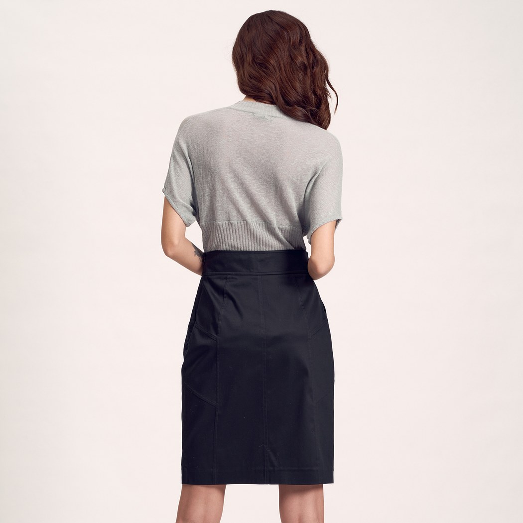 Siyah Kadın Dokuma Etek