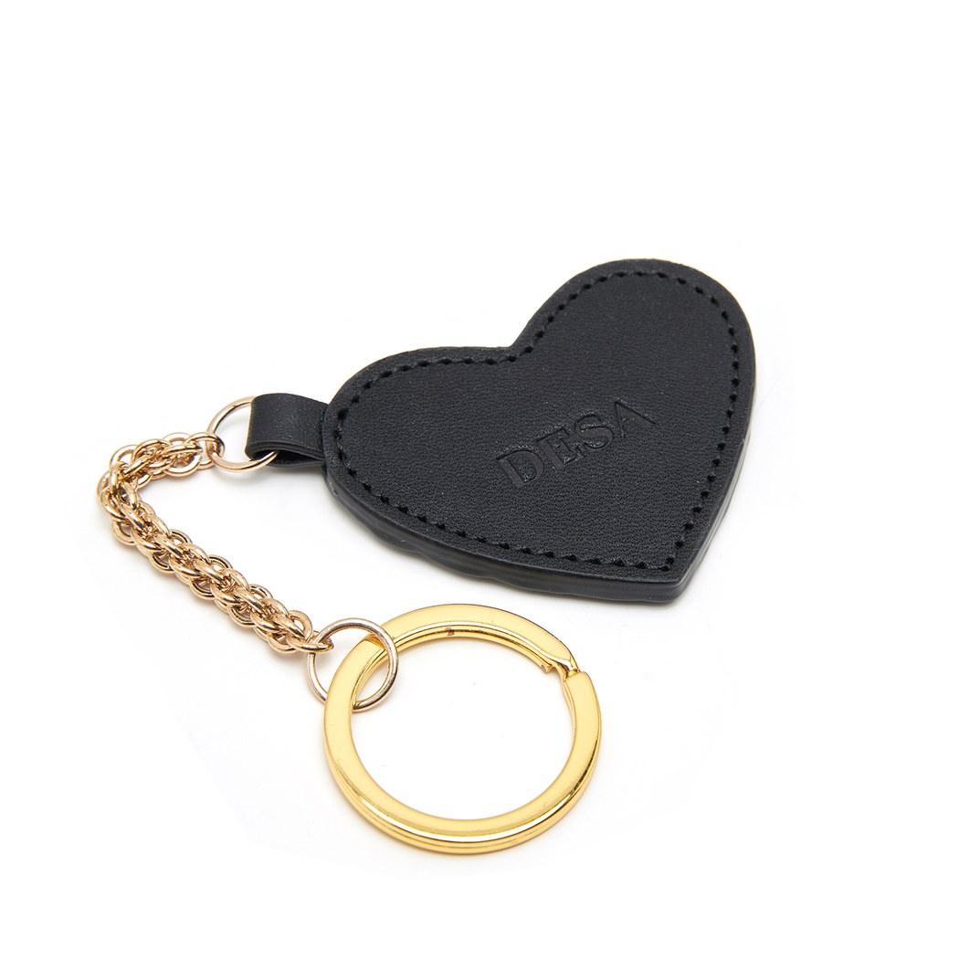 Siyah Kadın Kroko Baskılı Anahtarlık