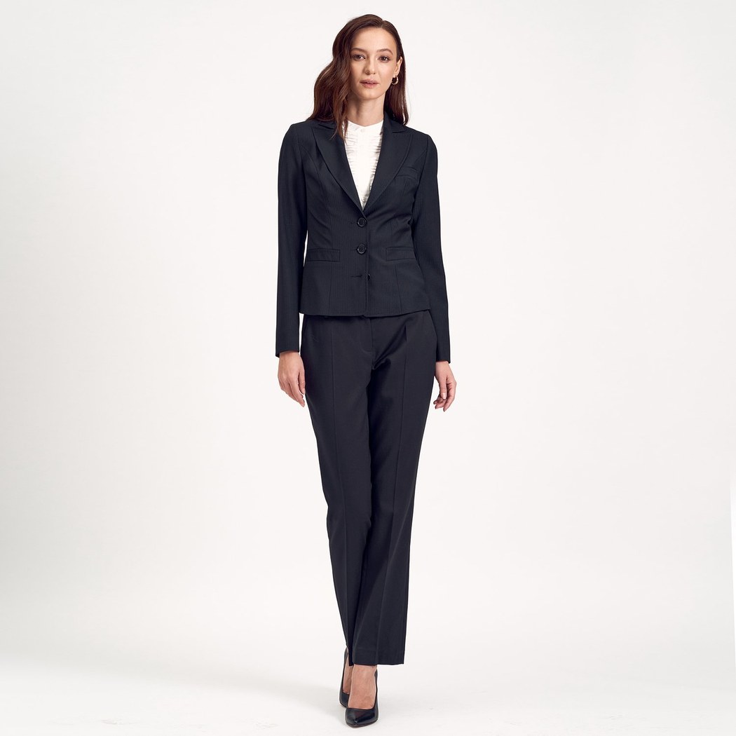 Siyah Kadın Yün Ceket