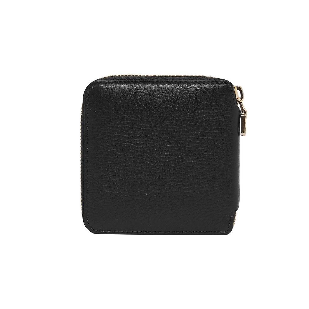 Siyah Kare Kadın Deri Cüzdan