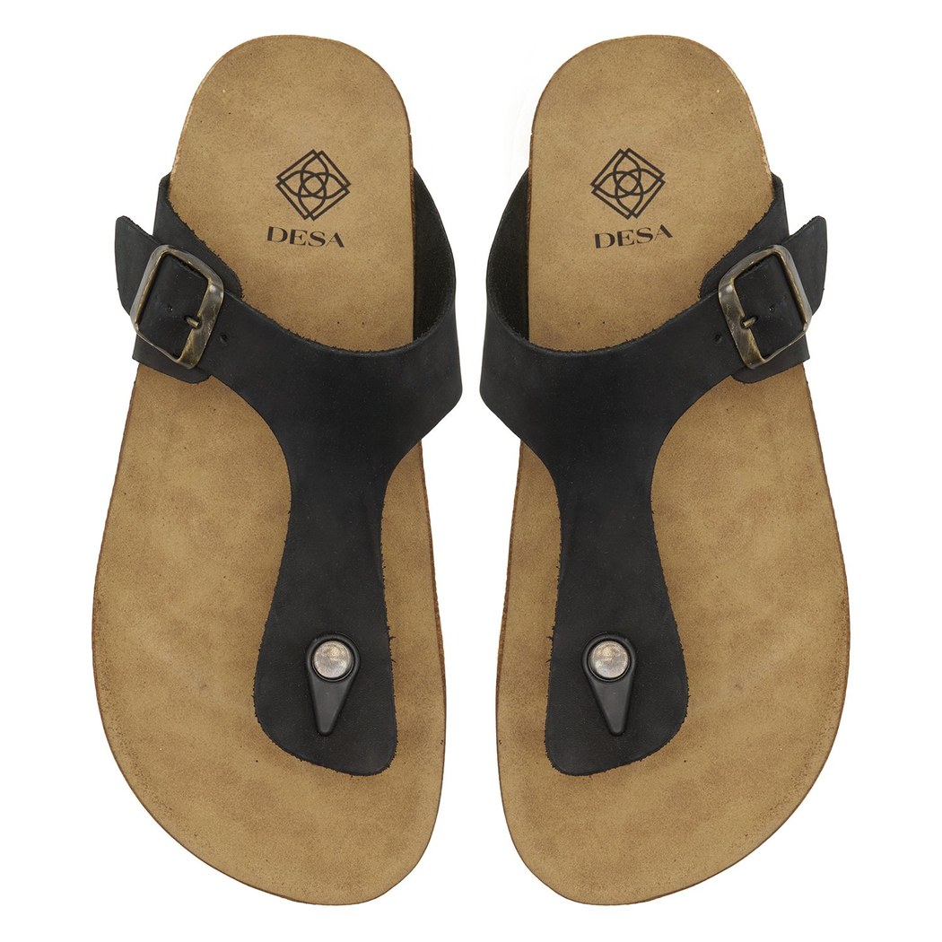 Siyah Kevin Erkek Deri Terlik