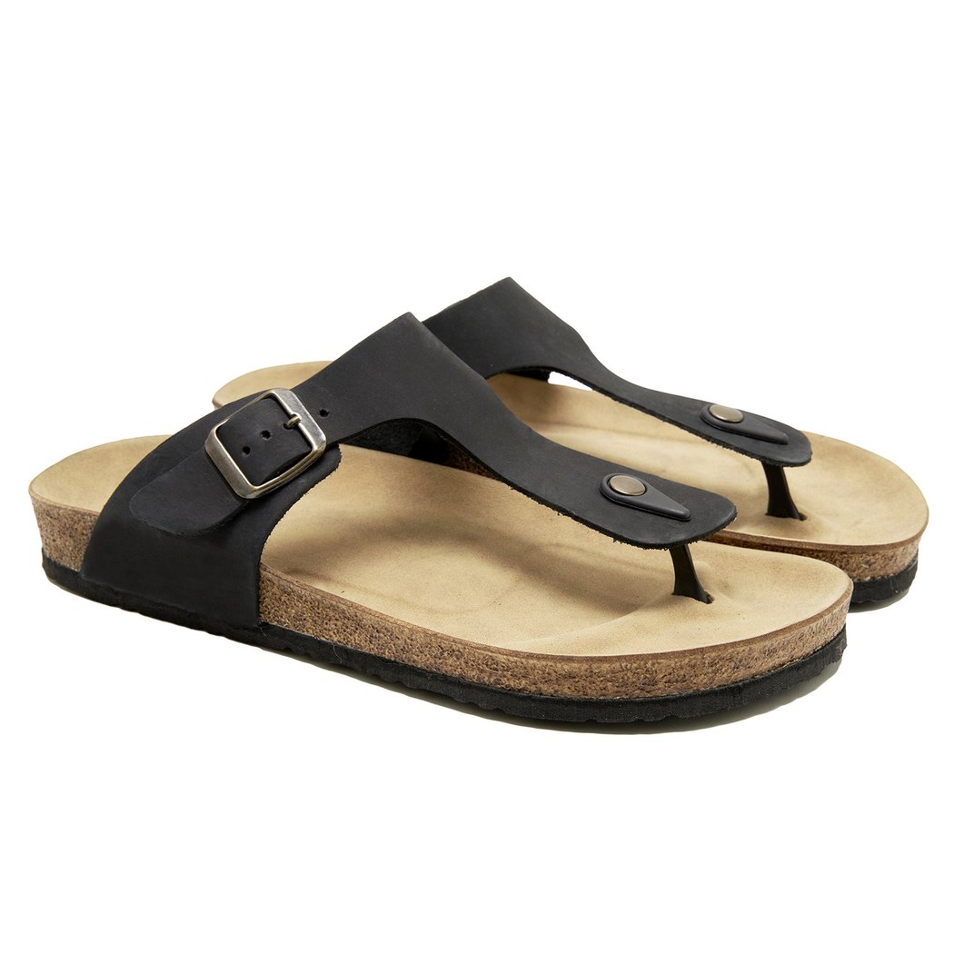 Siyah Kevin Erkek Deri Terlik