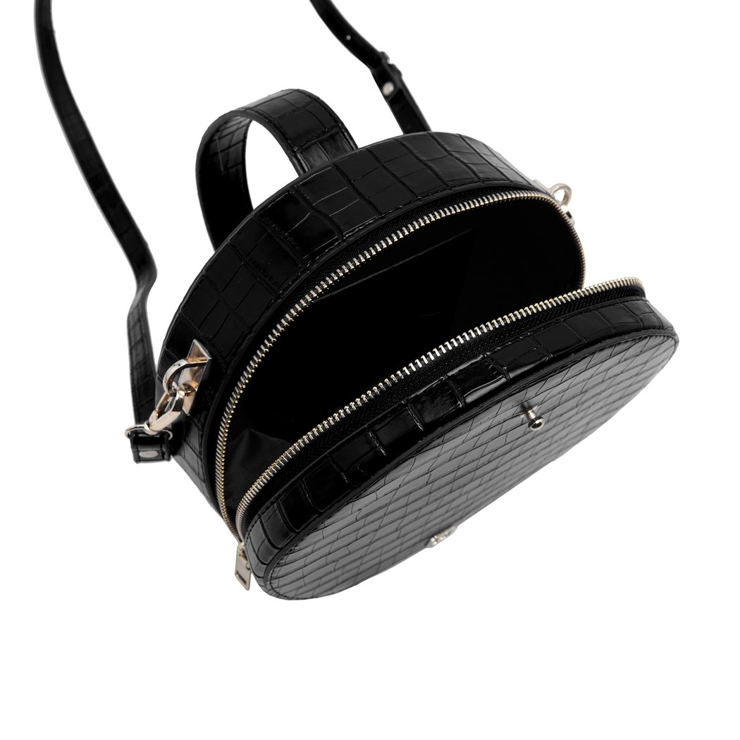 Siyah Kotte Kadın Omuz Askılı Çanta