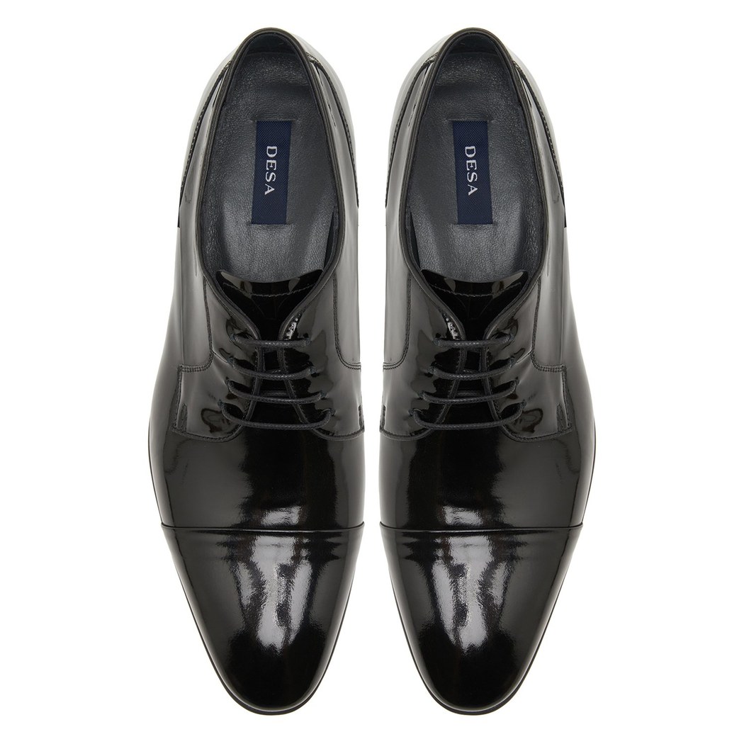 Siyah Leon Erkek Rugan Klasik Ayakkabı