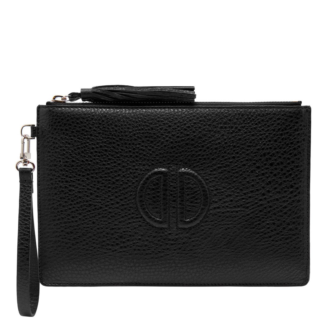 Siyah Lia Kadın Deri Portföy Çanta