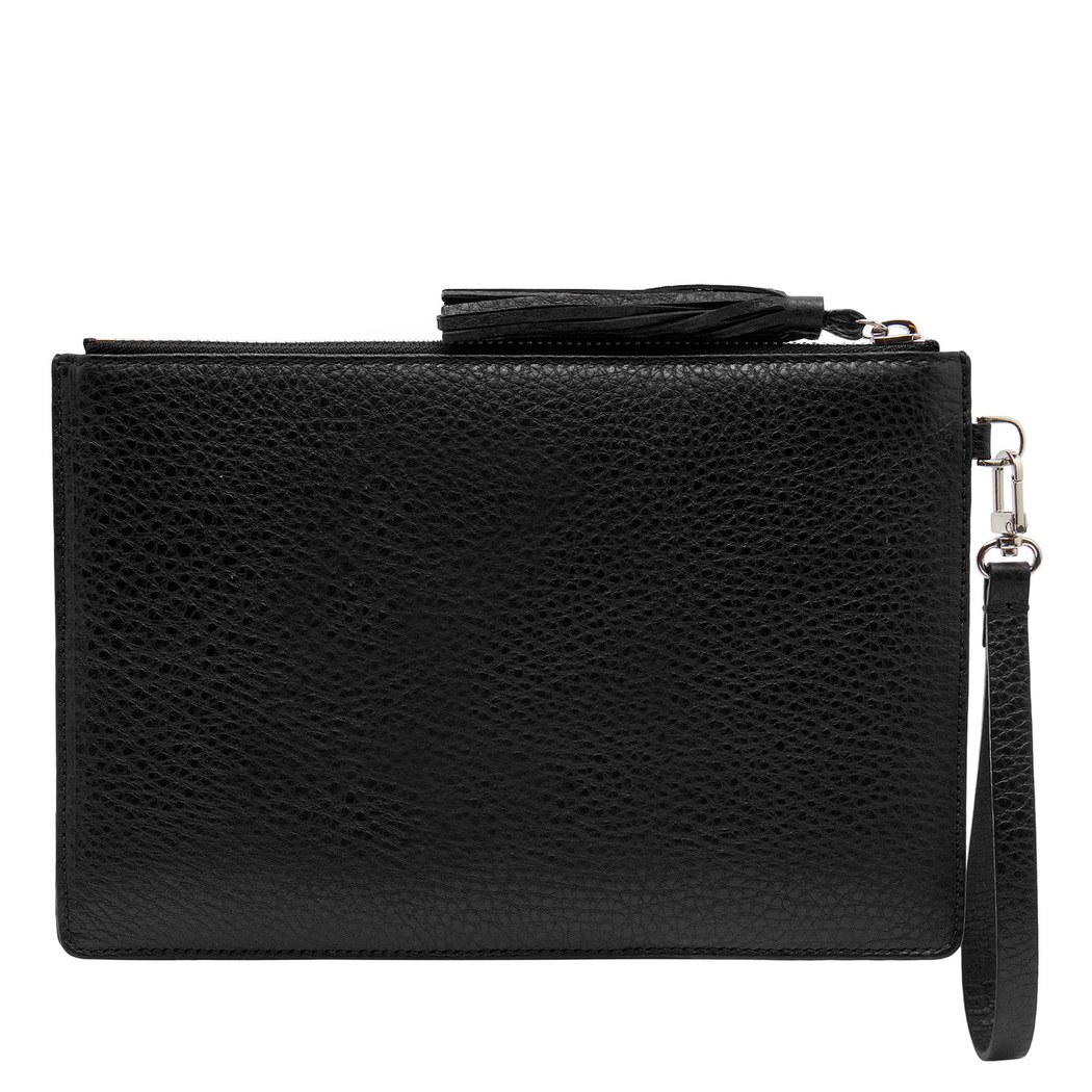 Siyah Lia Kadın Deri Portföy Çanta