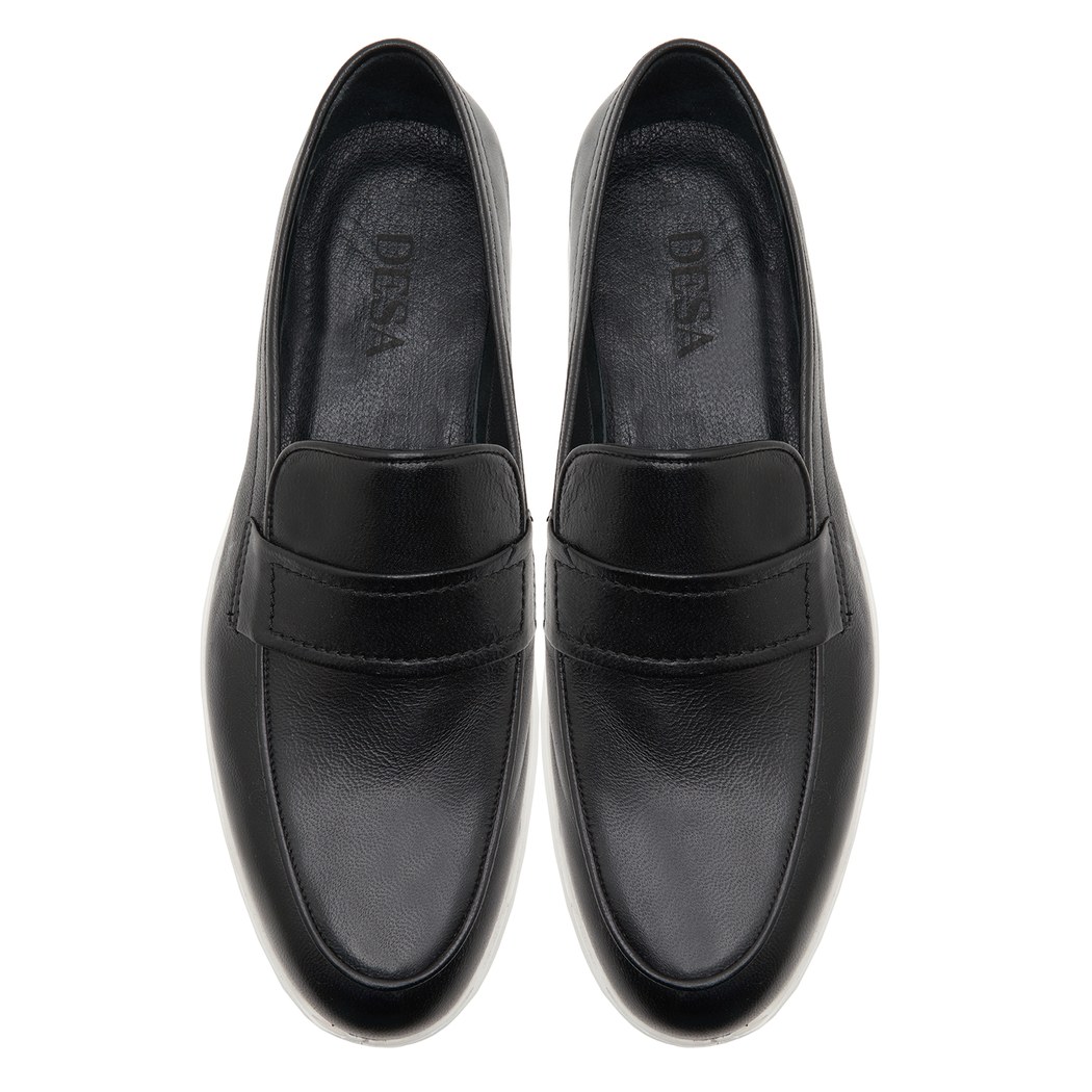 Siyah Luigi Erkek Deri Loafer