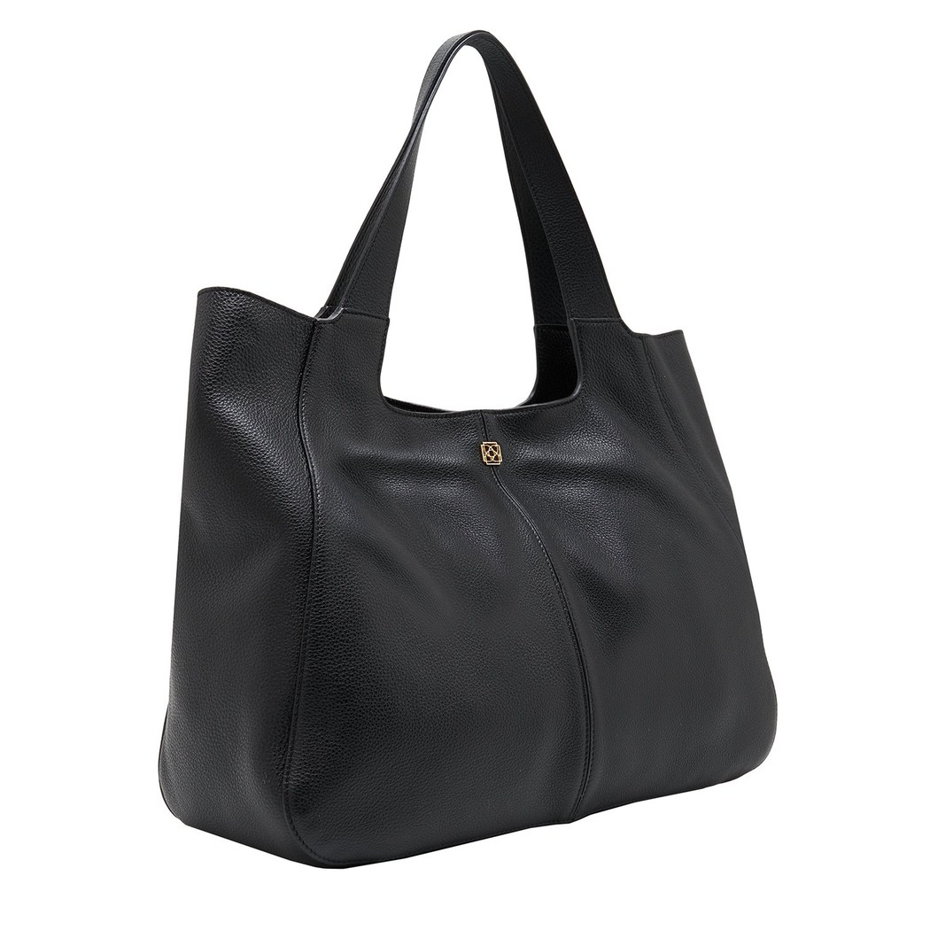 Siyah Megan Kadın Deri Omuz Askılı Çanta