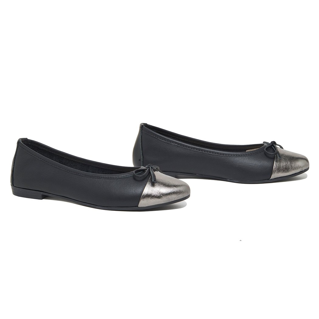 Siyah Melody Kadın Deri Babet