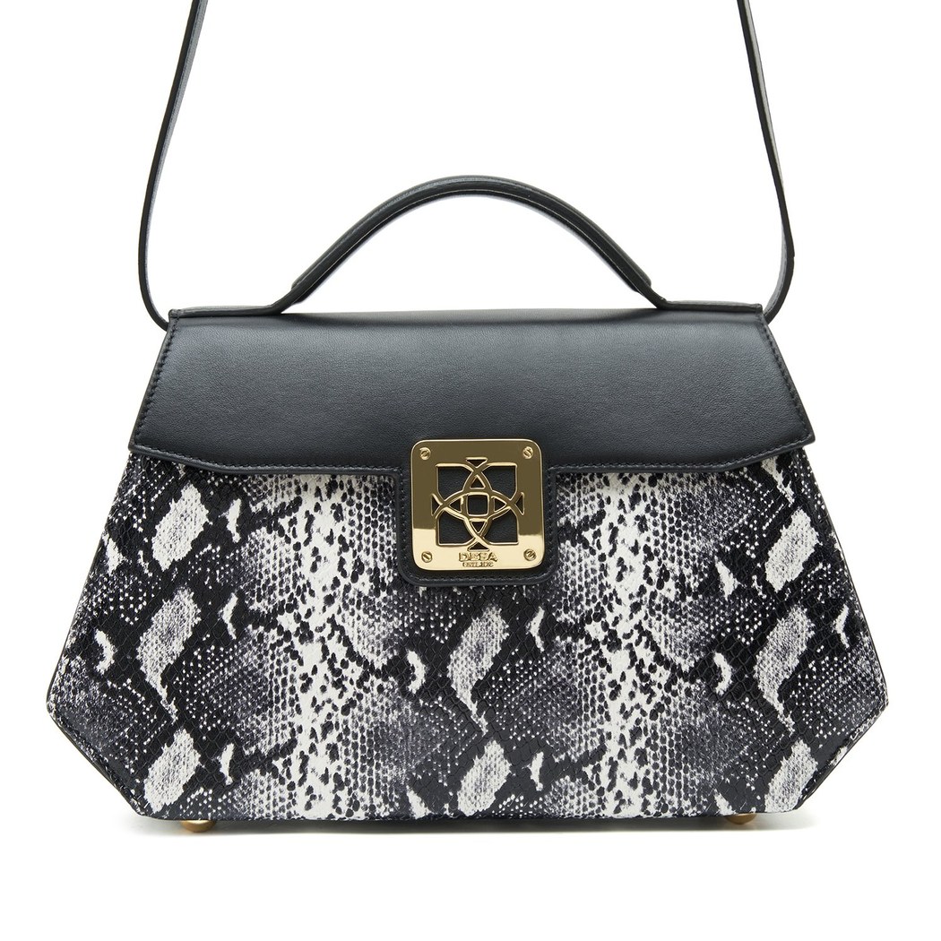 Siyah Mond Kadın Deri Omuz Askılı Çanta