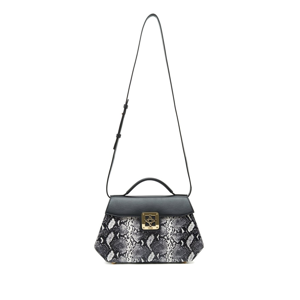 Siyah Mond Kadın Deri Omuz Askılı Çanta