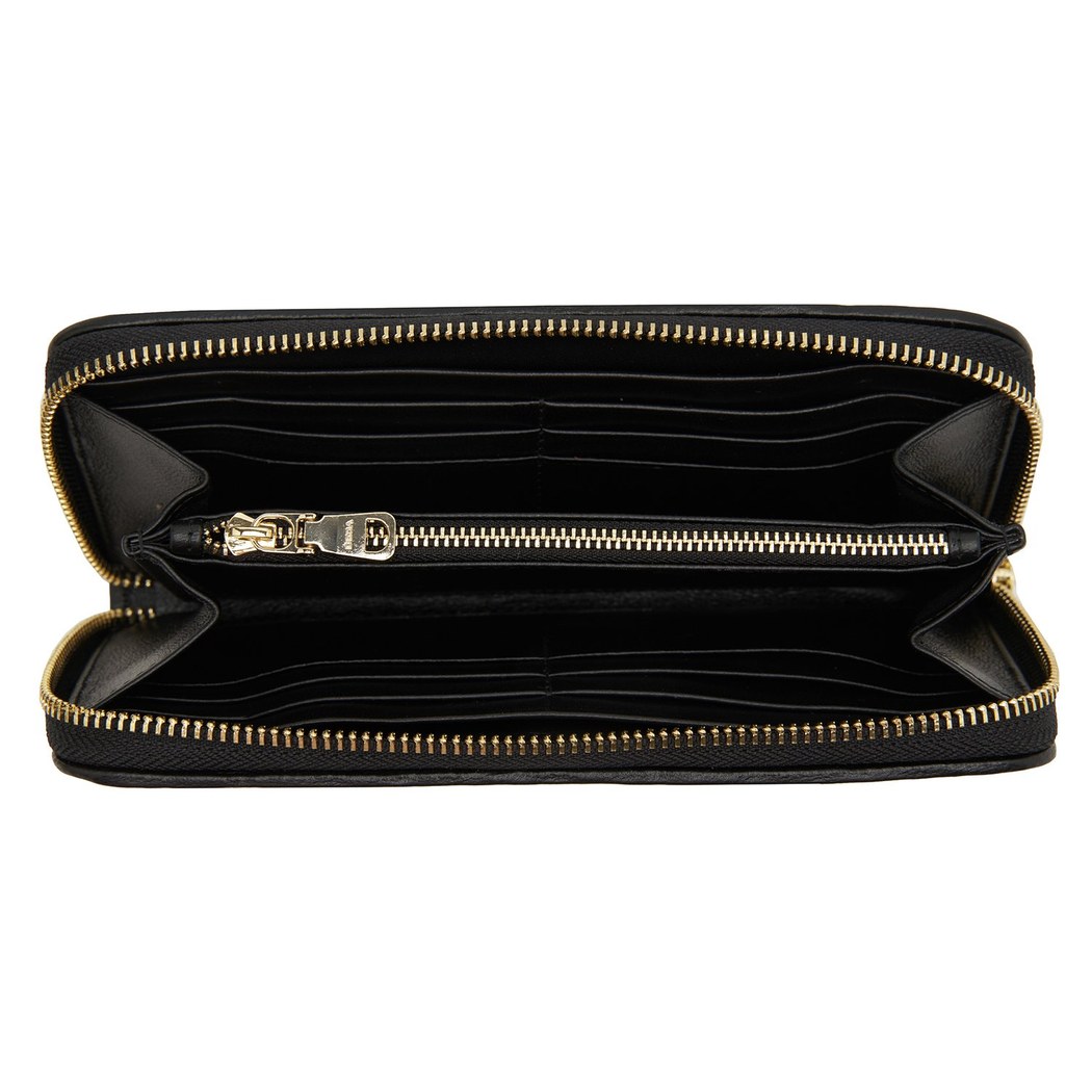 Siyah Örgü Deri Kadın Cüzdan