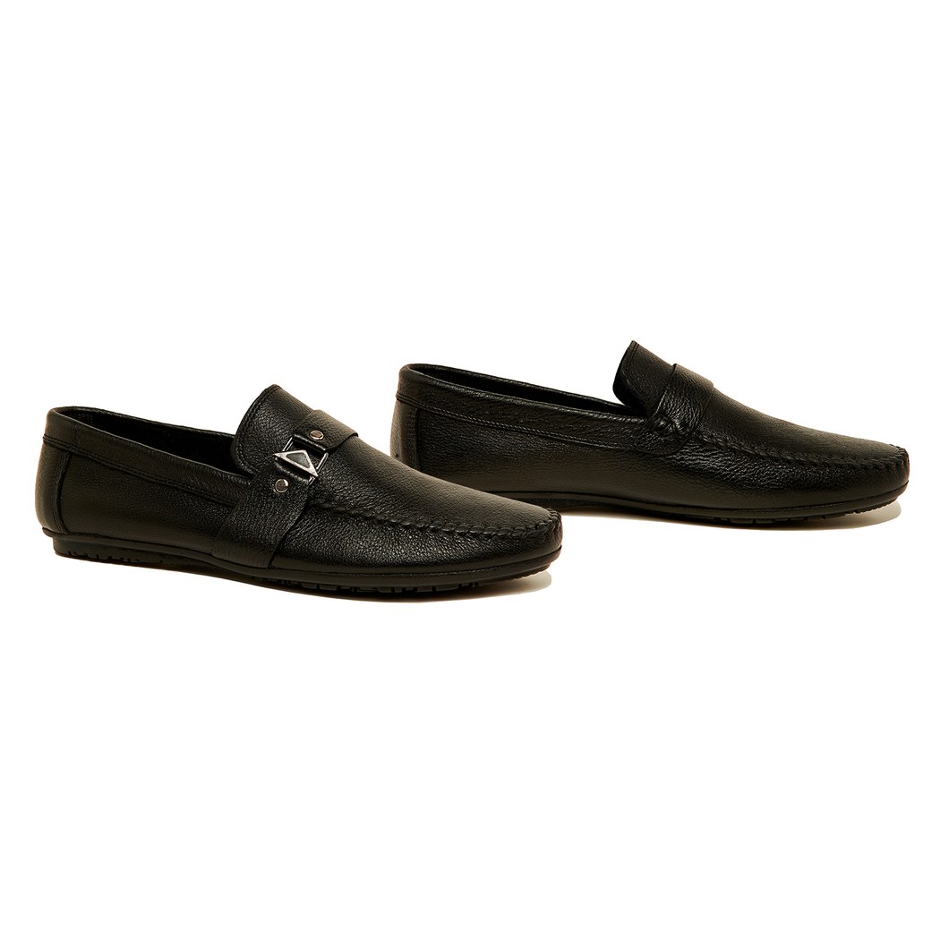 Siyah Patrice Erkek Deri Loafer
