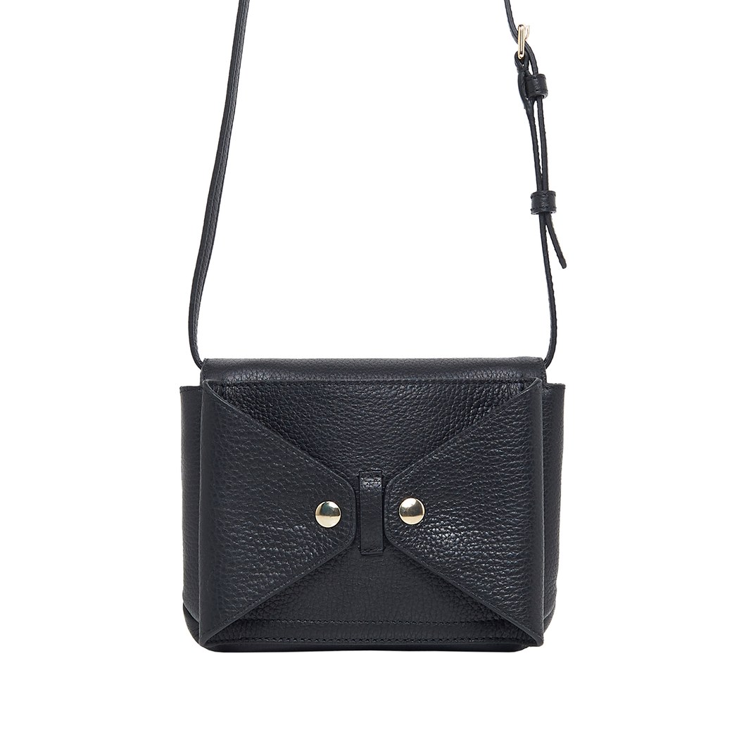 Siyah Rose Kadın Deri Bel Çantası