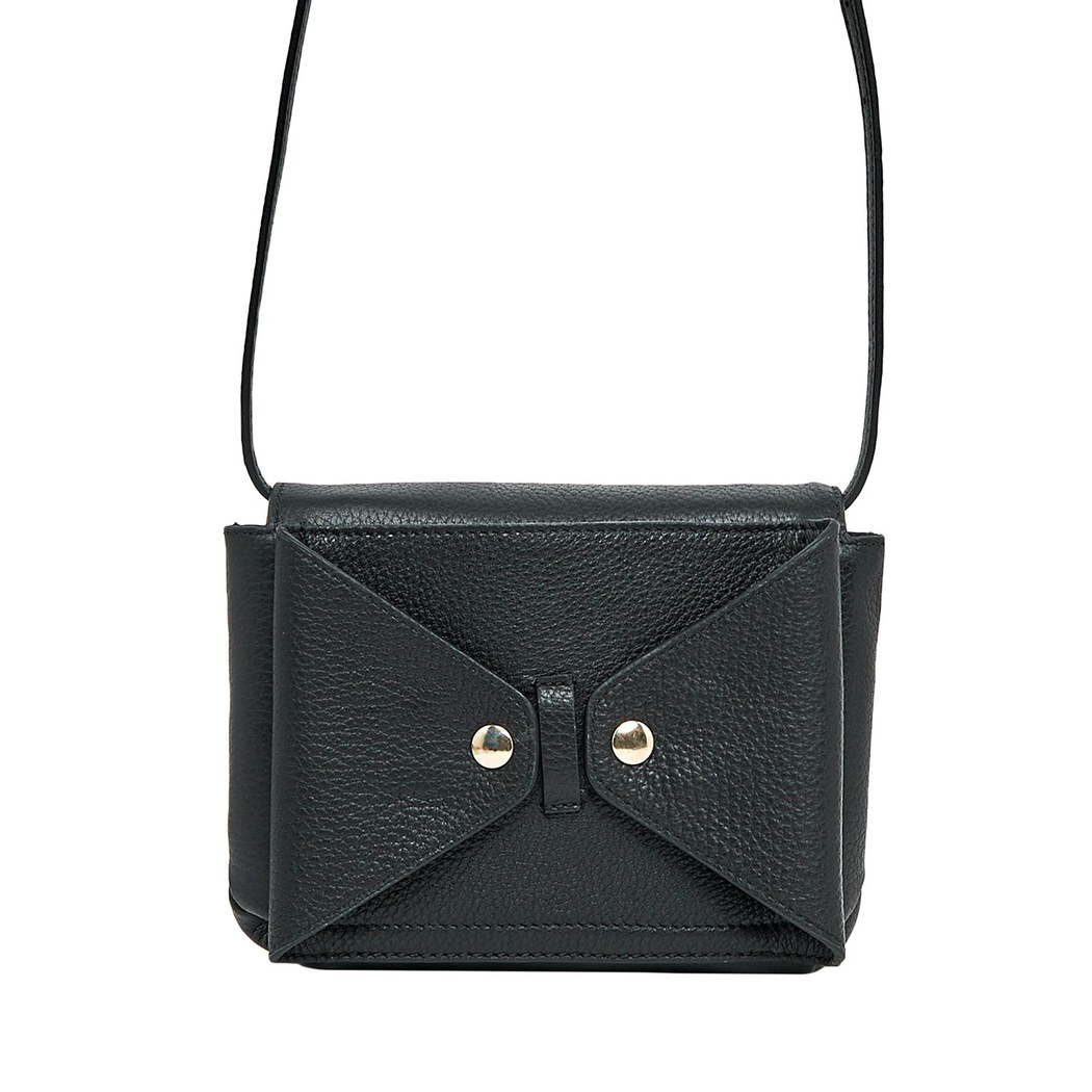 Siyah Rose Kadın Deri Bel Çantası