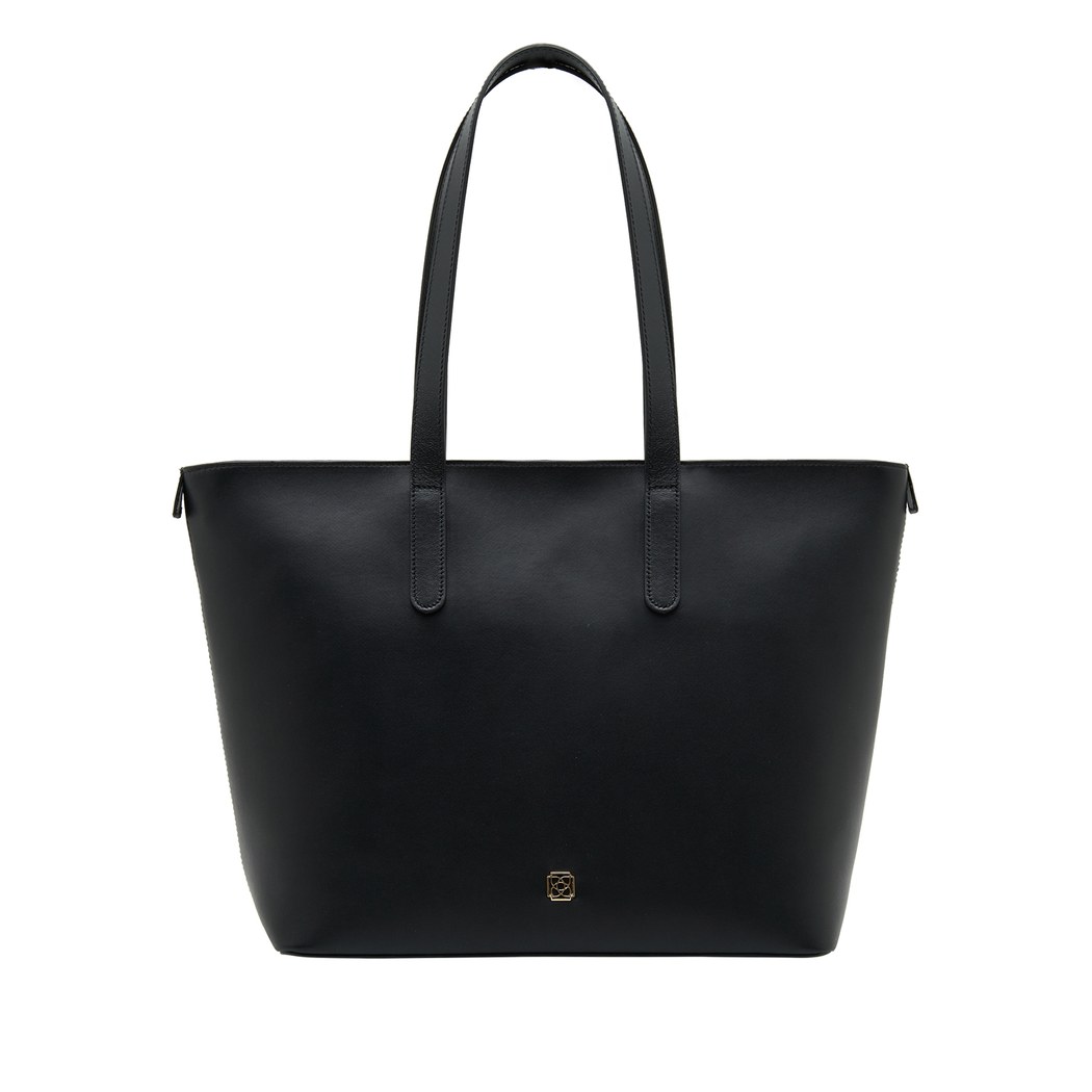 Siyah Sarah Kadın Deri Omuz Askılı Çanta