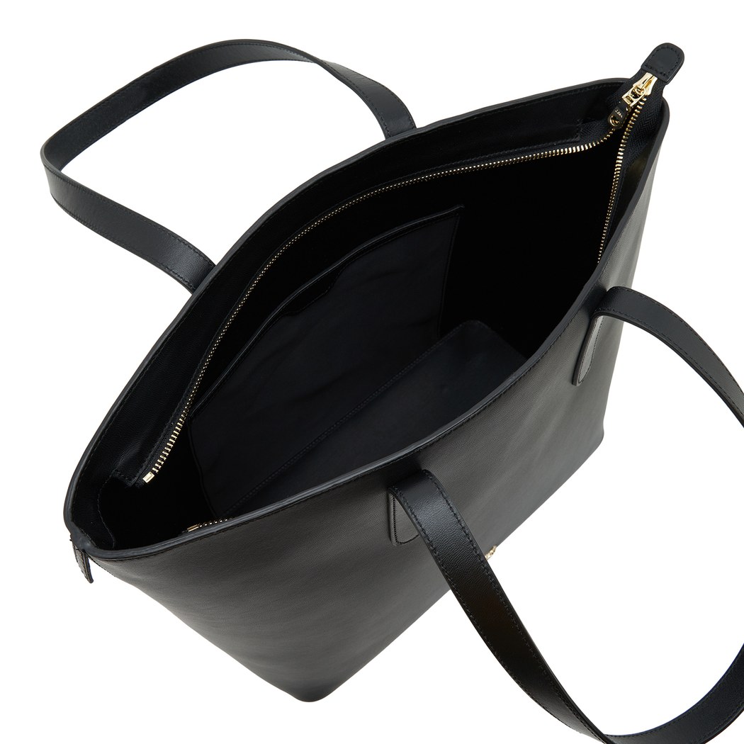 Siyah Sarah Kadın Deri Omuz Askılı Çanta