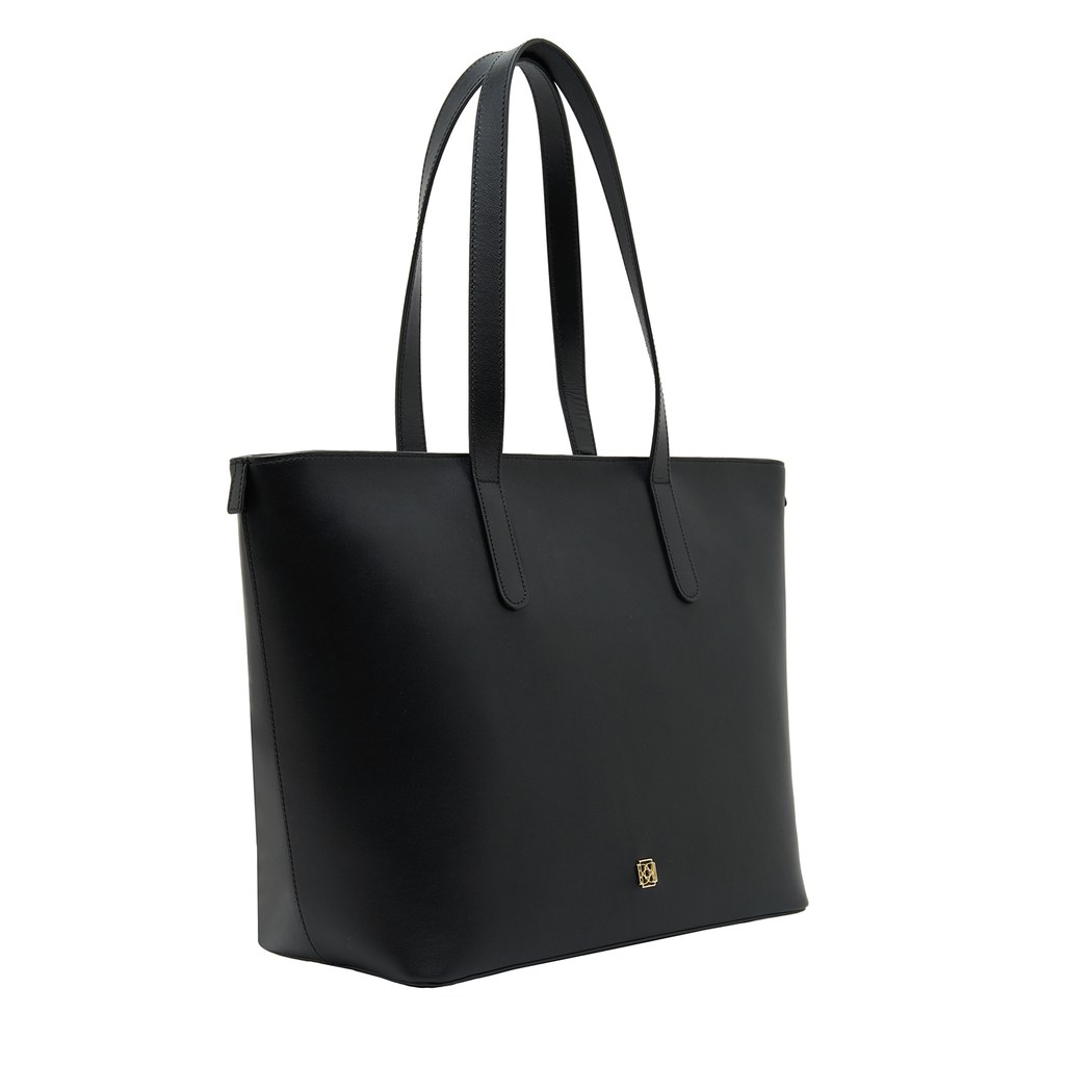 Siyah Sarah Kadın Deri Omuz Askılı Çanta