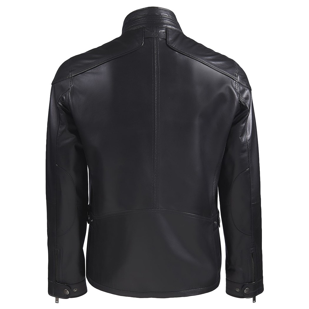 Siyah Tiago Erkek Deri Ceket