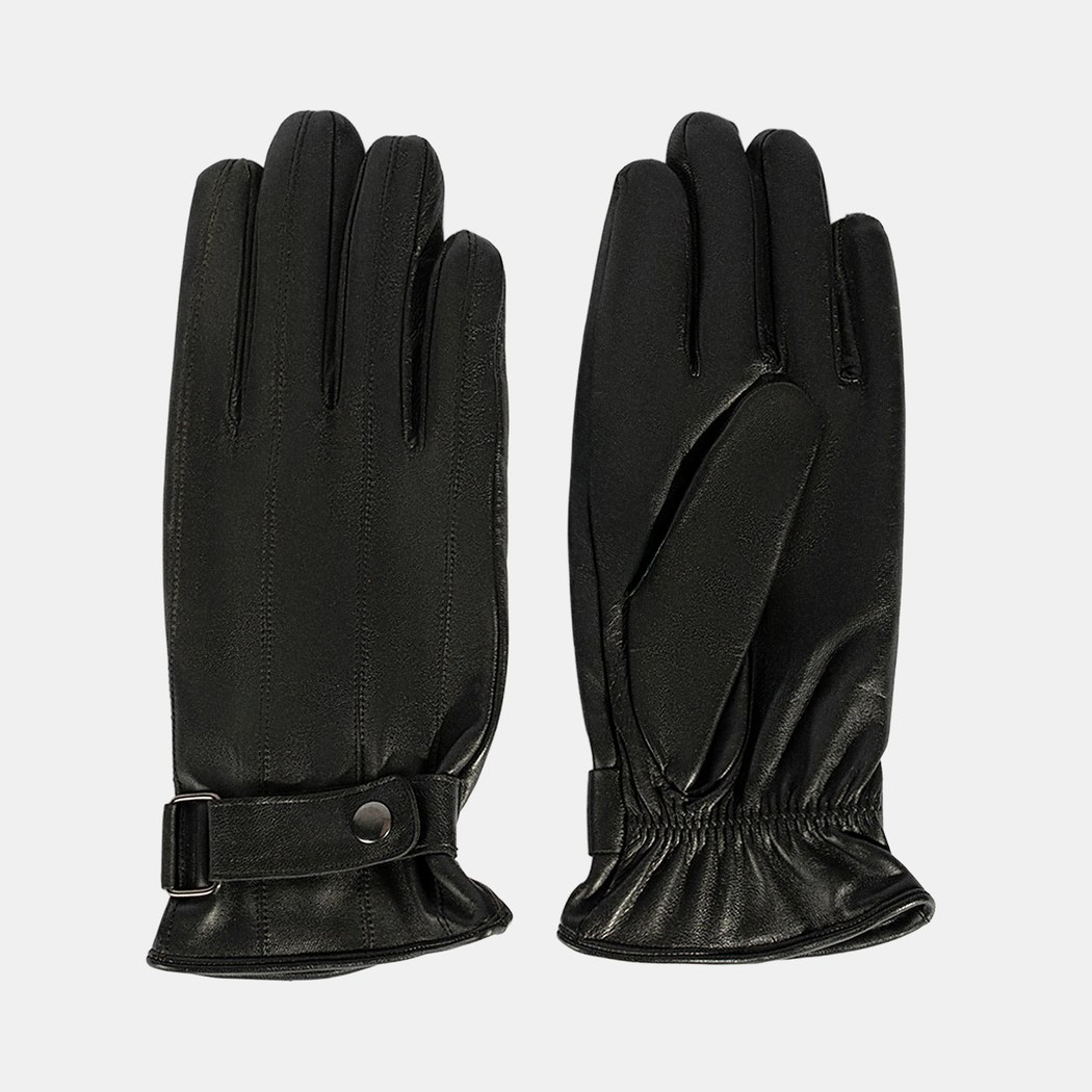 Siyah Tokalı Erkek Deri Eldiven