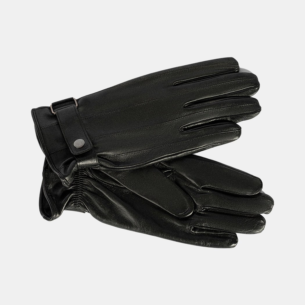 Siyah Tokalı Erkek Deri Eldiven