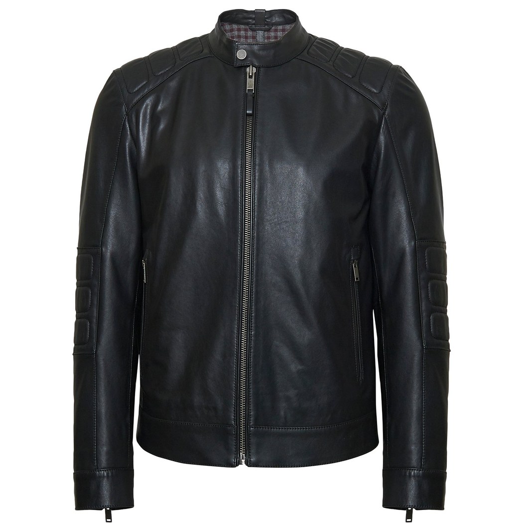 Siyah Umberto Erkek Deri Mont