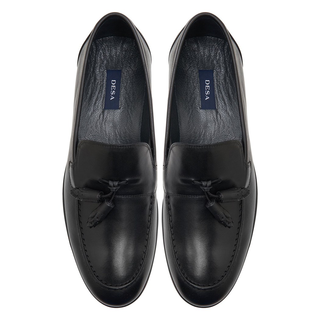 Siyah Vino Erkek Deri Loafer