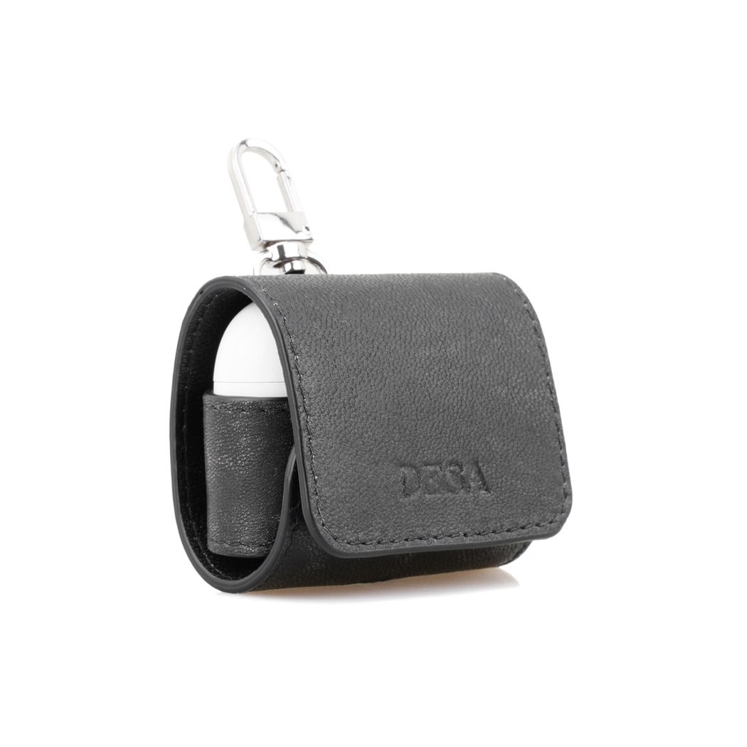 Siyah Vintage Deri Airpods Pro Kılıfı 2. Nesil