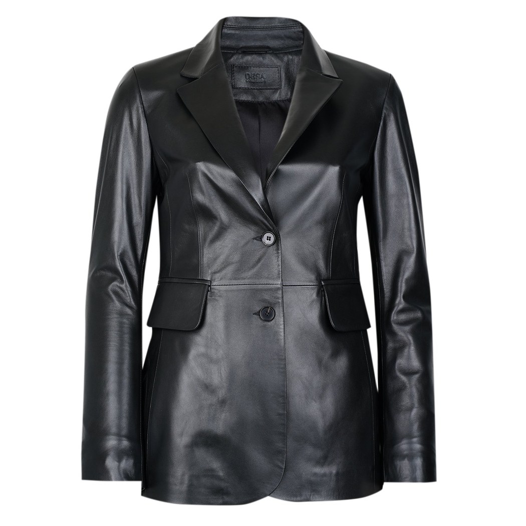 Stansie Siyah Kadın Deri Ceket