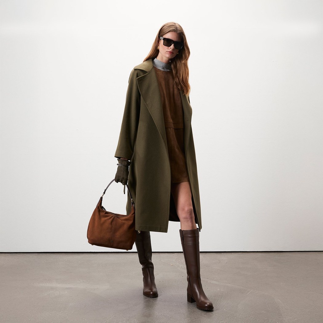 Stefania Yeşil Kadın Trençkot