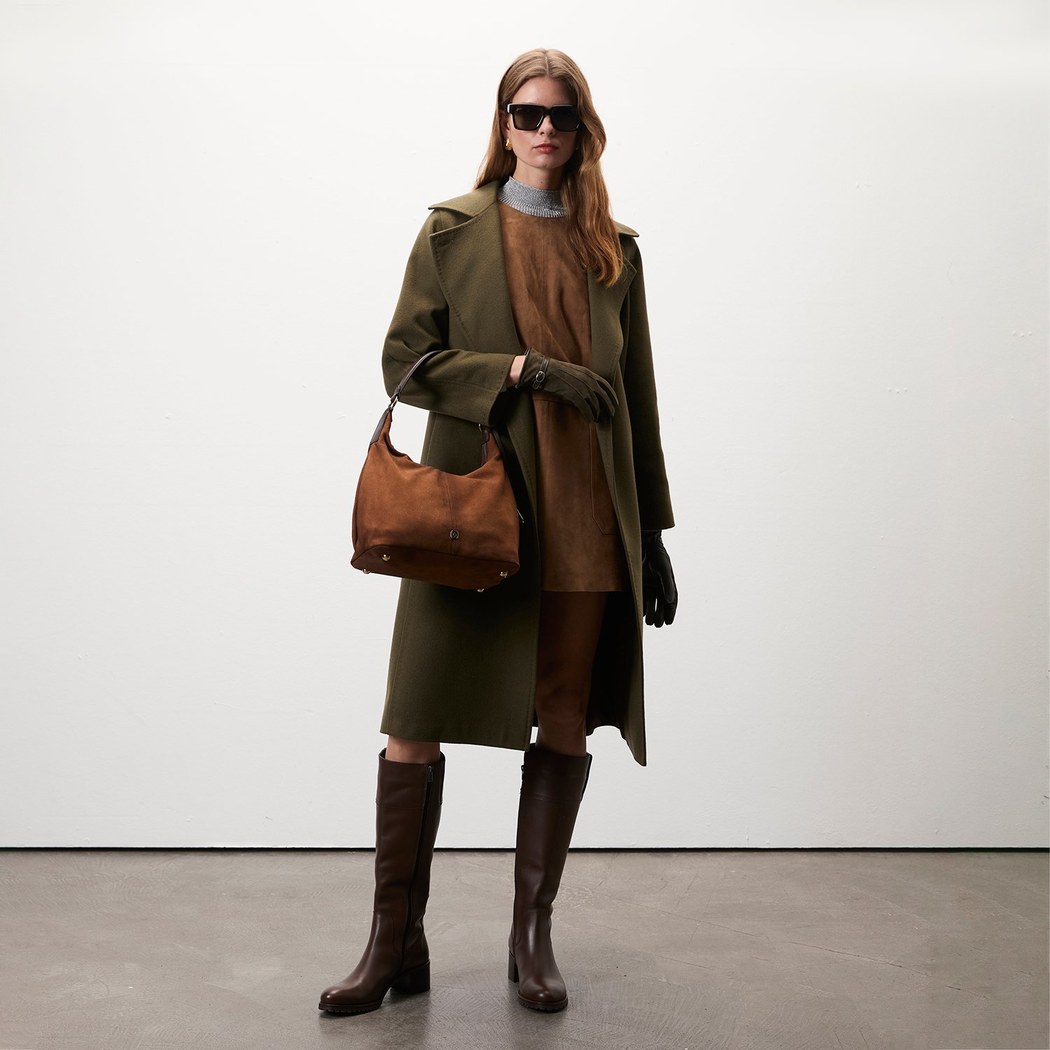 Stefania Yeşil Kadın Trençkot