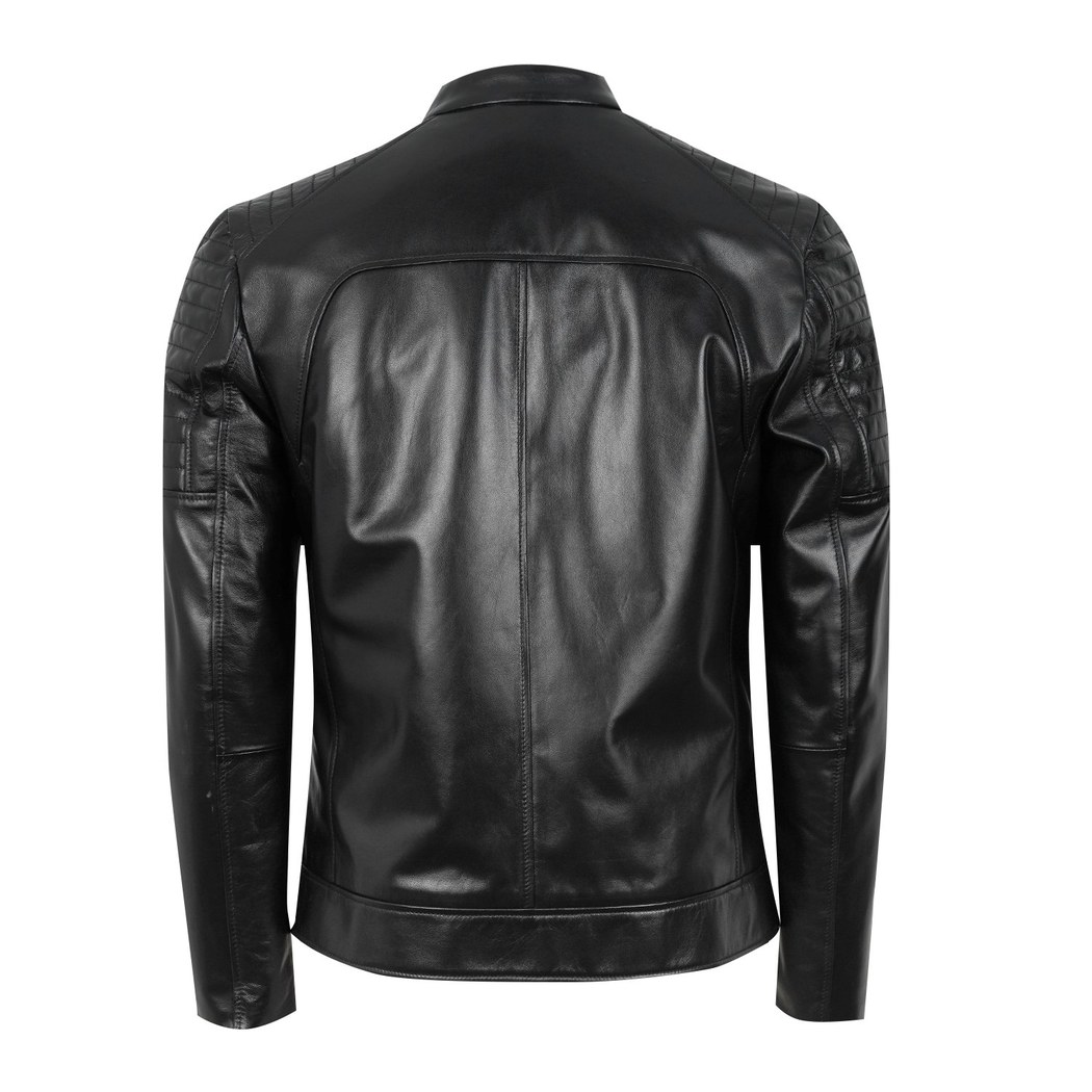 Steven Siyah Erkek Deri Mont