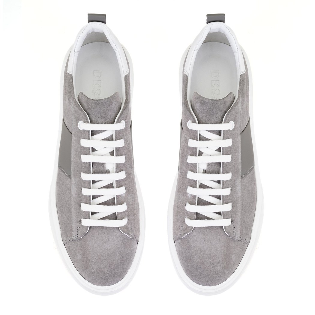 Stew Gri Erkek Deri Spor Ayakkabı