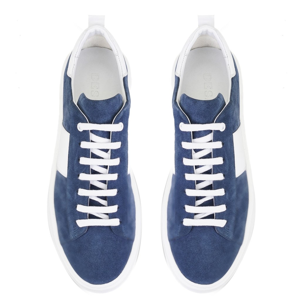 Stew Mavi Erkek Deri Spor Ayakkabı