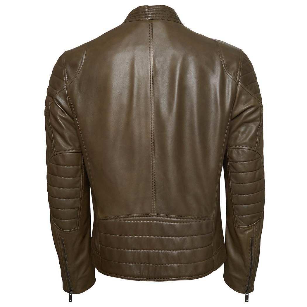 Teddeo Erkek Deri Motorcu Mont