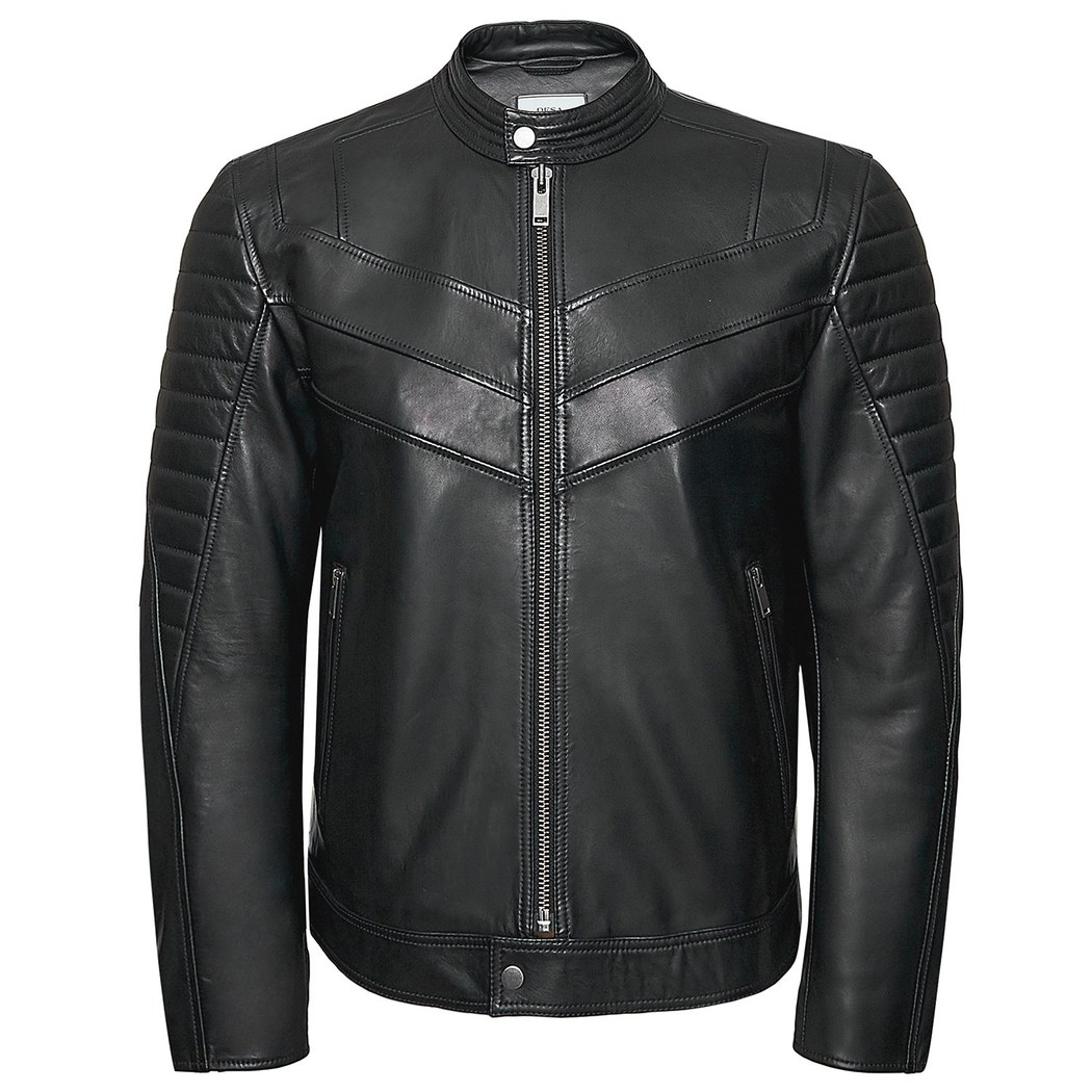Teddeo Erkek Deri Motorcu Mont