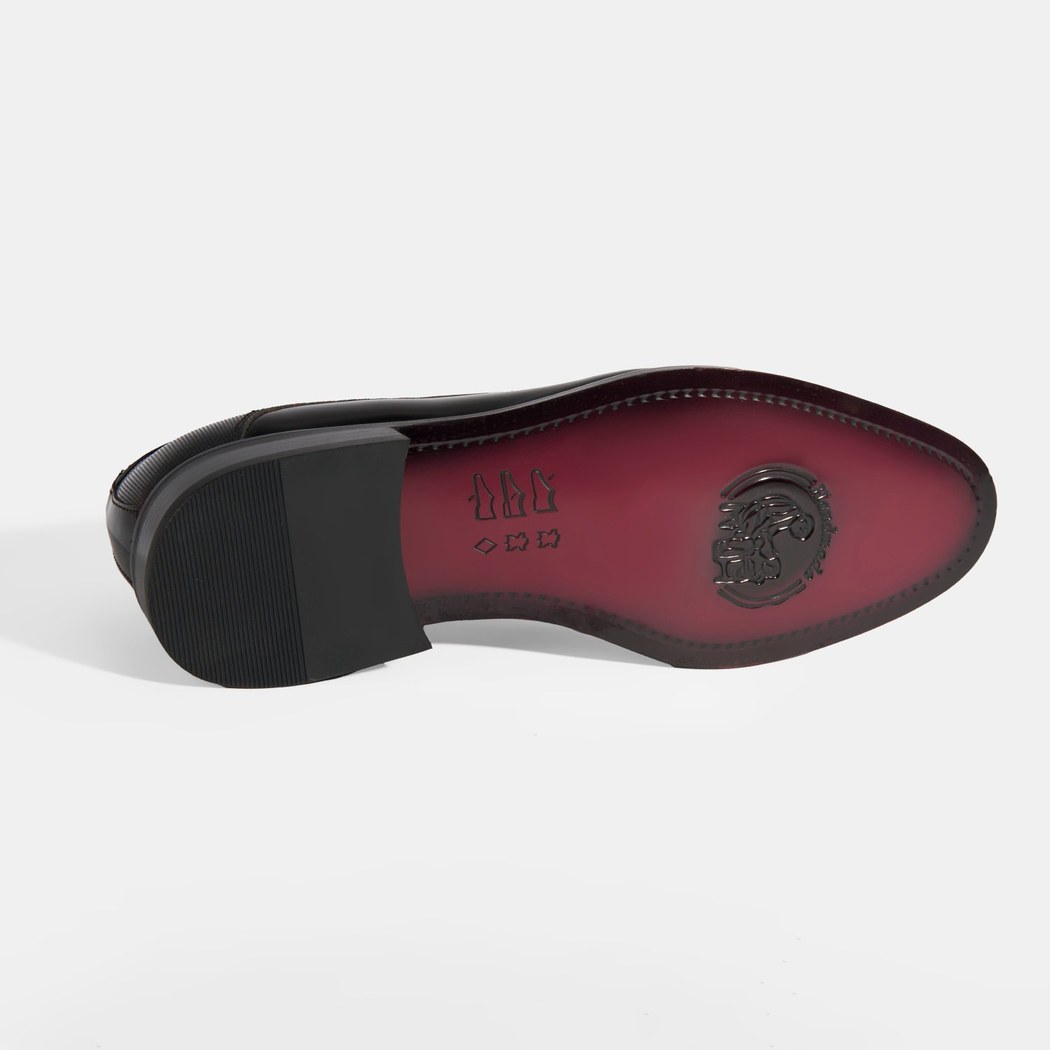 Therese Siyah Erkek Bağcıklı Rugan Klasik Ayakkabı