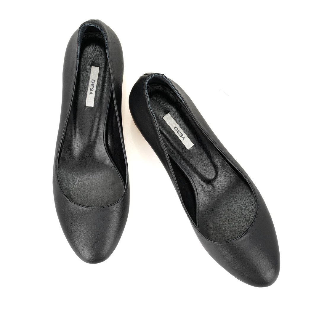 Thresh Siyah Kadın Klasik Topuklu Deri Ayakkabı