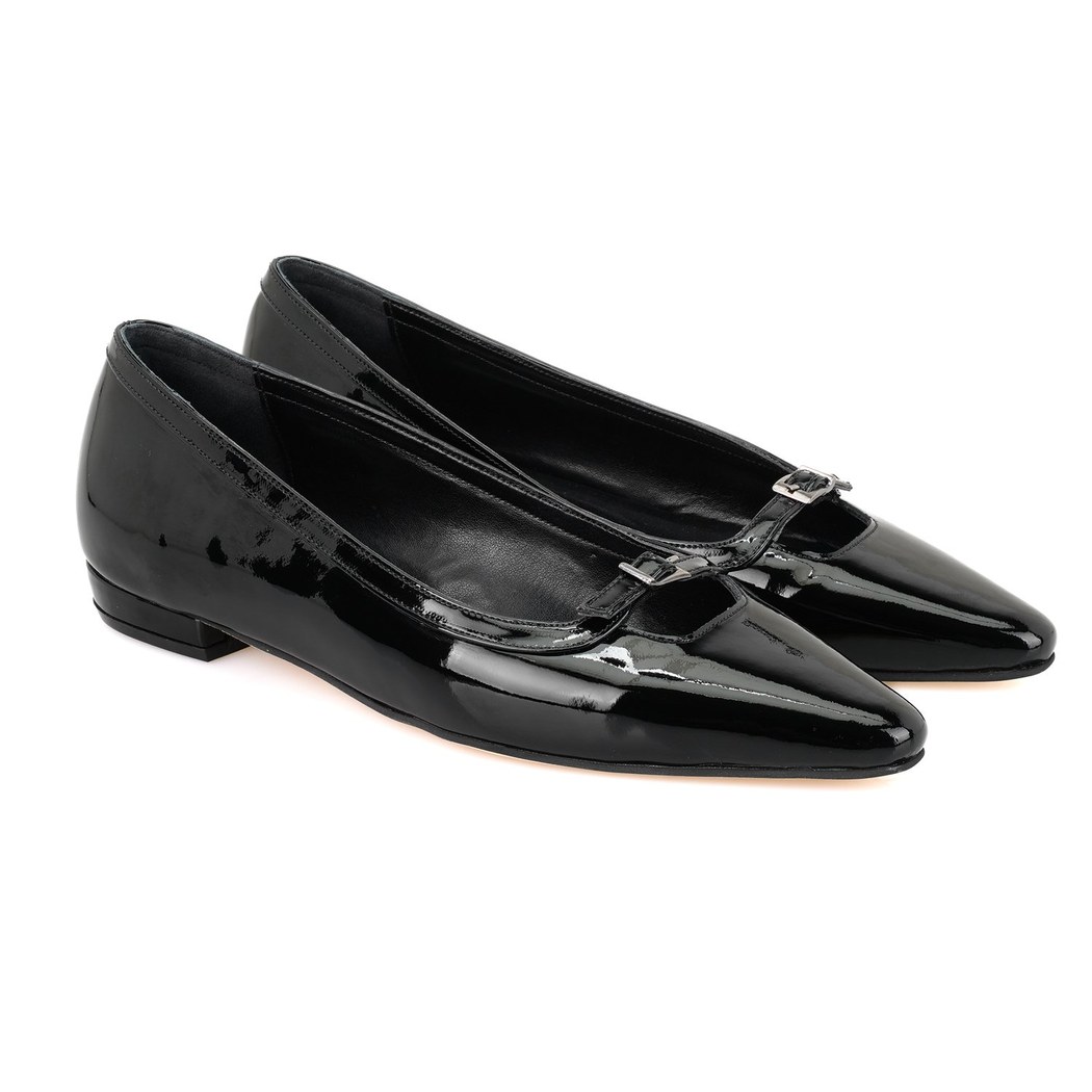 Thresh Siyah Kadın Klasik Topuklu Deri Ayakkabı