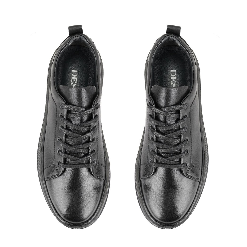 Ties Siyah Erkek Deri Günlük Ayakkabı