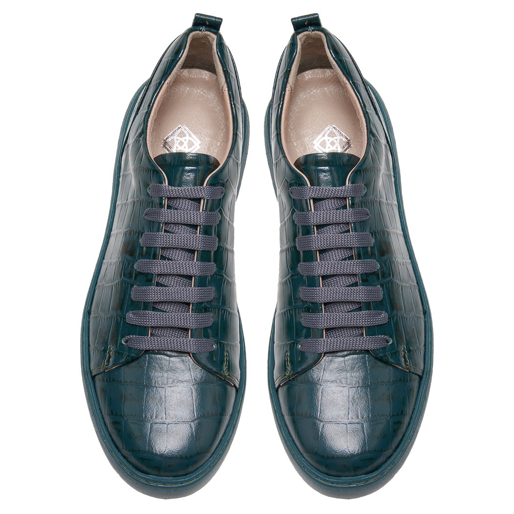 Tiff Yeşil Kadin Deri Spor Ayakkabi