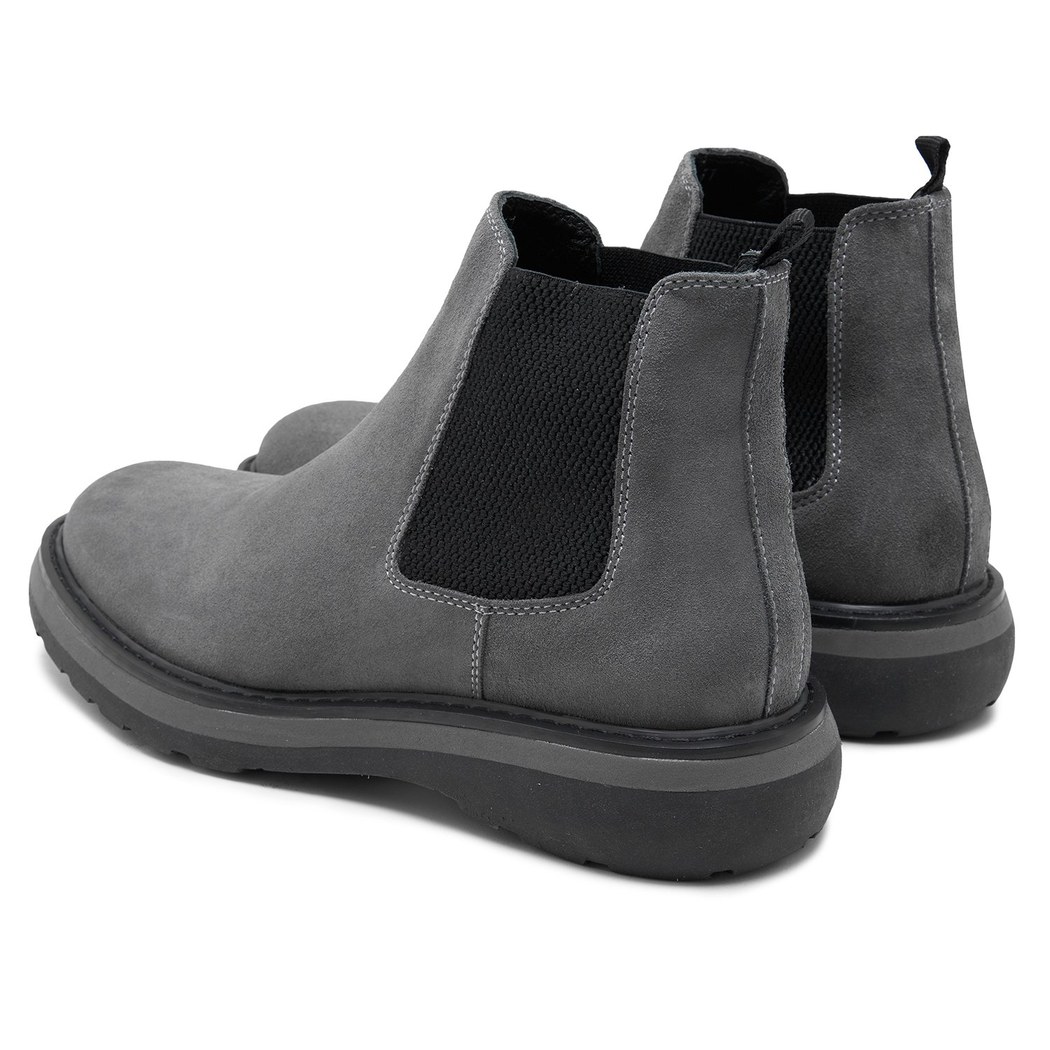 Tina Gri Erkek Süet Chelsea Bot