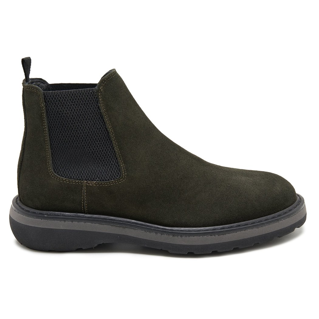 Tina Haki Erkek Yandan Lastikli Süet Deri Chelsea Bot 