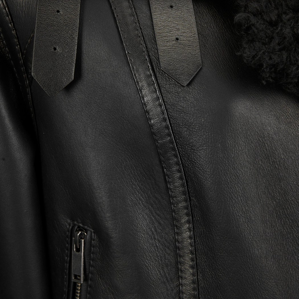 Tinora Siyah Kürk Ceket