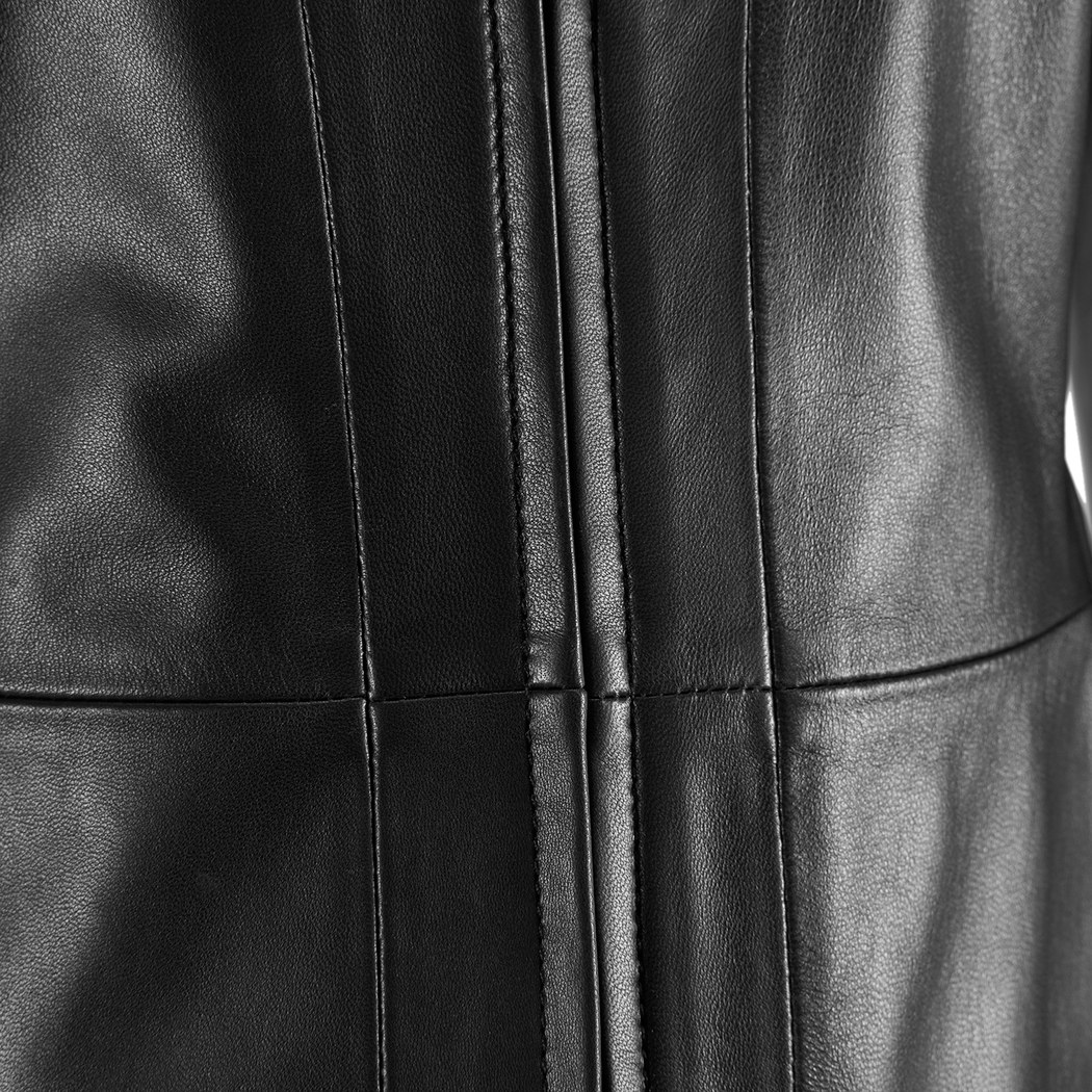 Tionar Siyah Kadın Deri Ceket