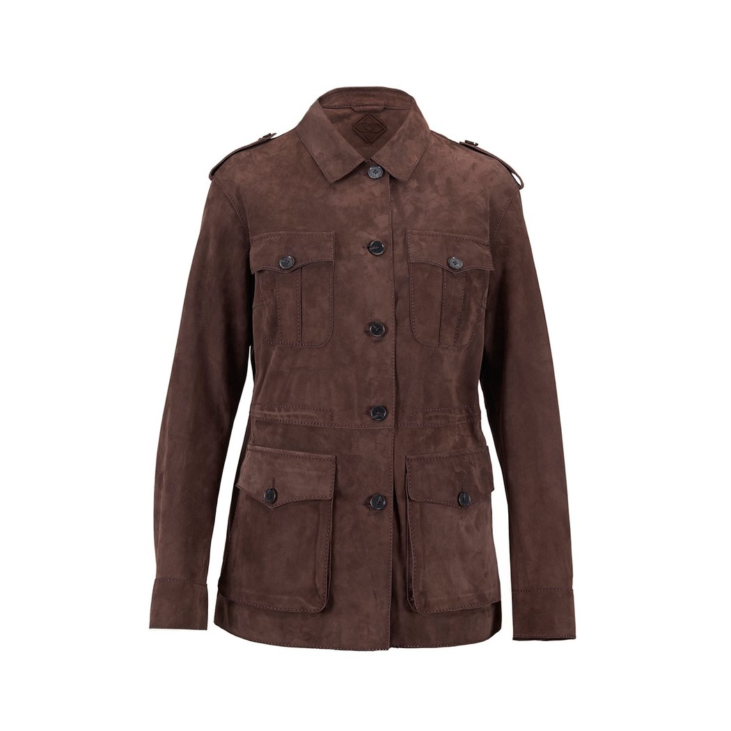 Tiora Kahve Kadın Süet Ceket