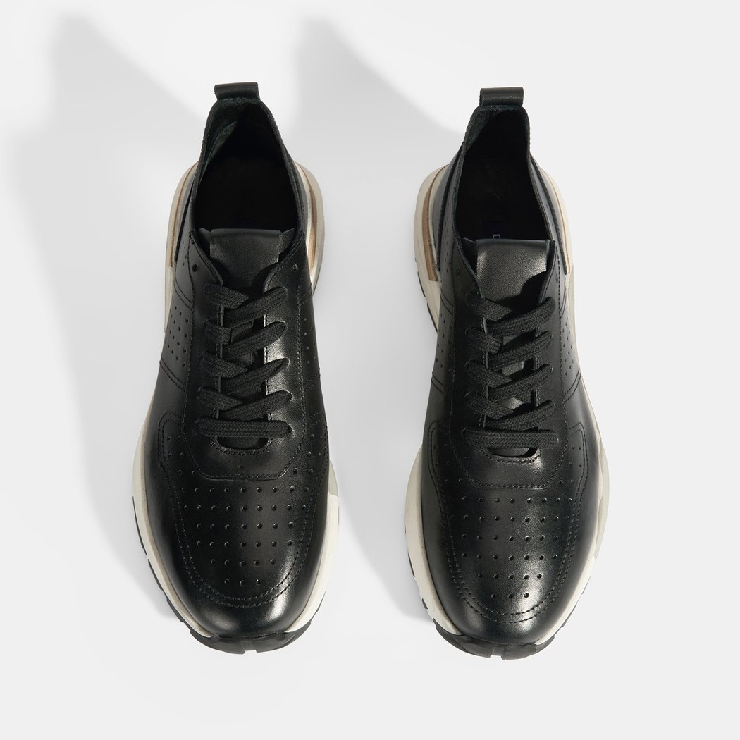 Tressa Siyah Erkek Deri Bağcıklı Günlük Ayakkabı