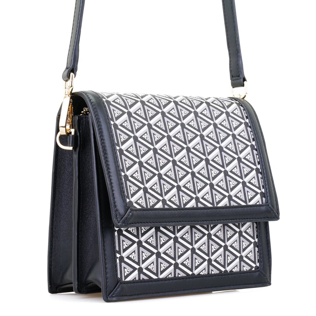 Tronc Siyah Kadın Monogram Omuz Çantası