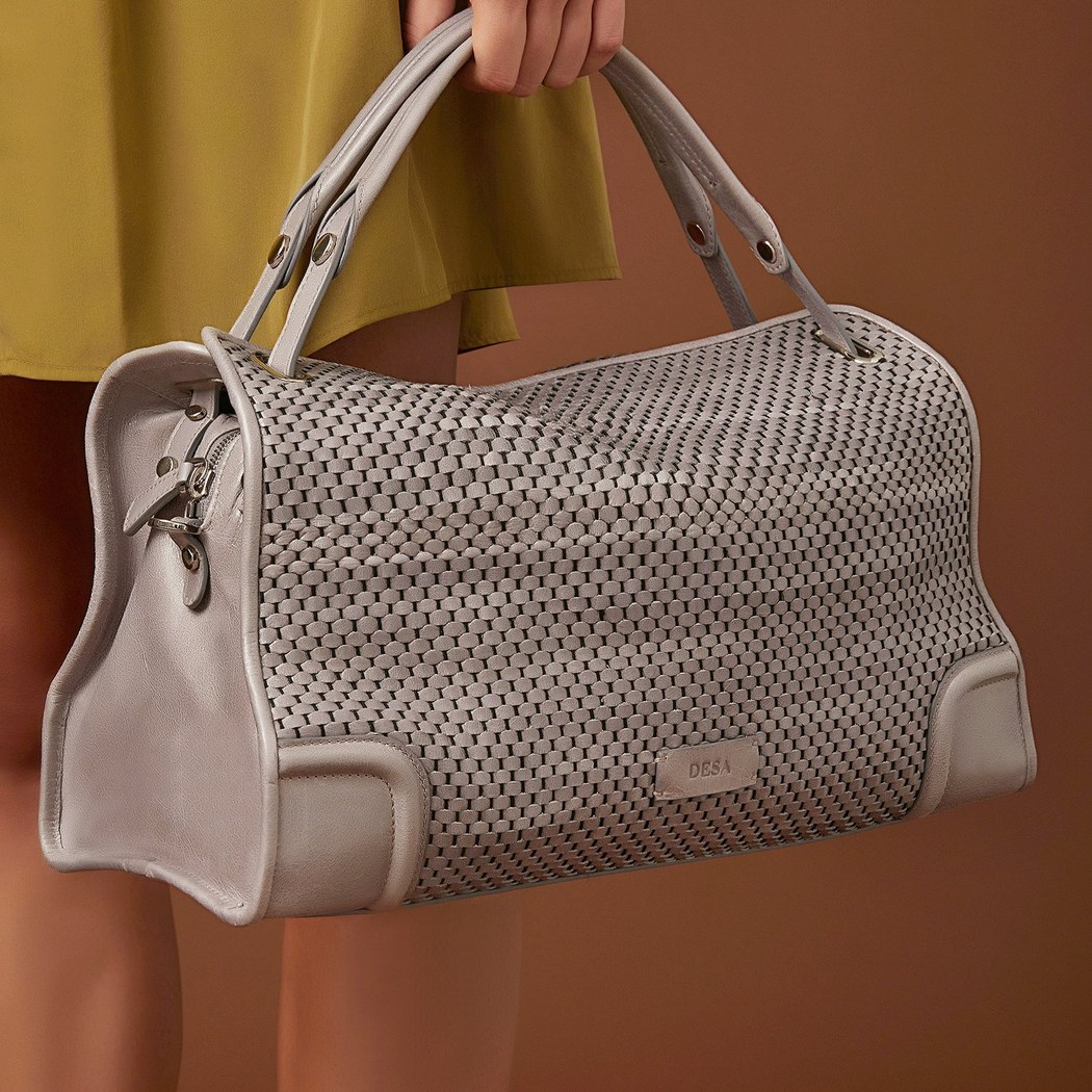 Trudy Kadın Örgülü Deri El Çantası